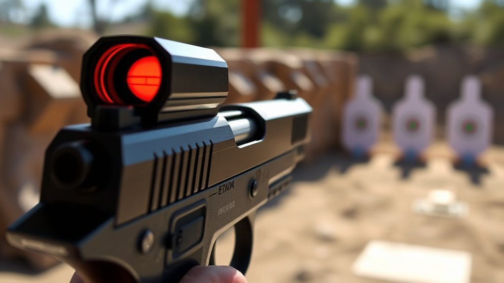 optimal pistol sight distances