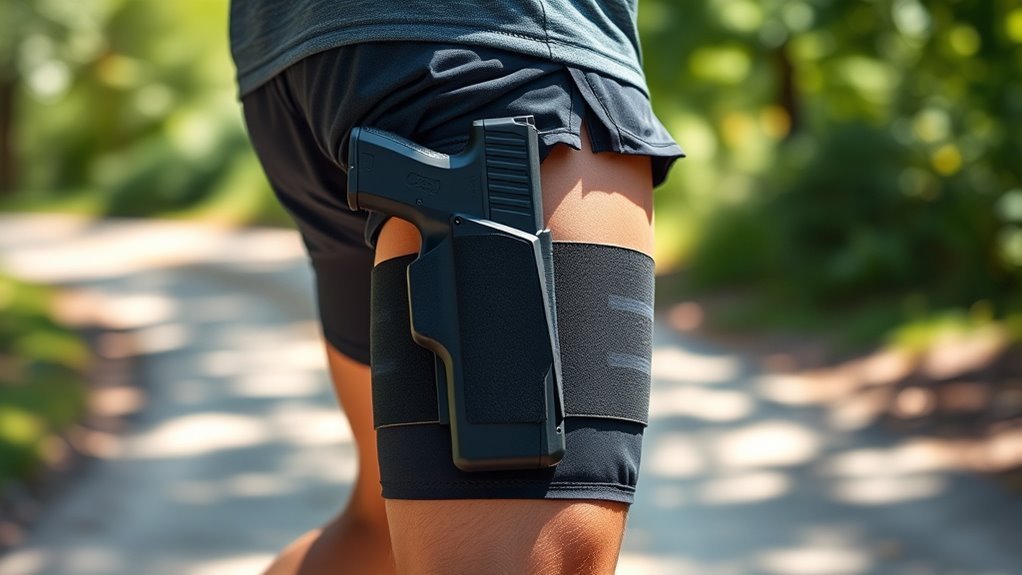 running pistol holster options