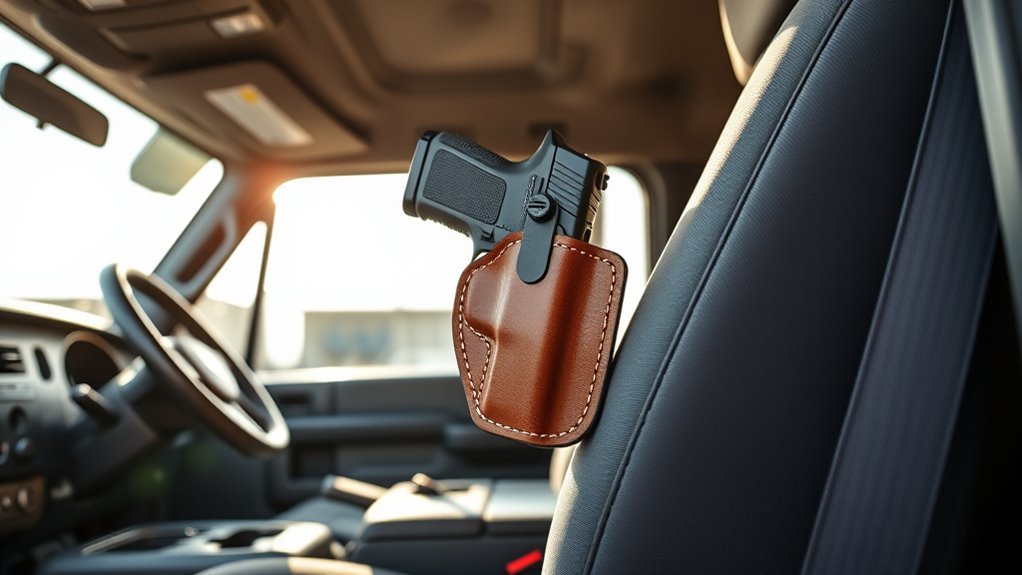 secure accessible truck holster