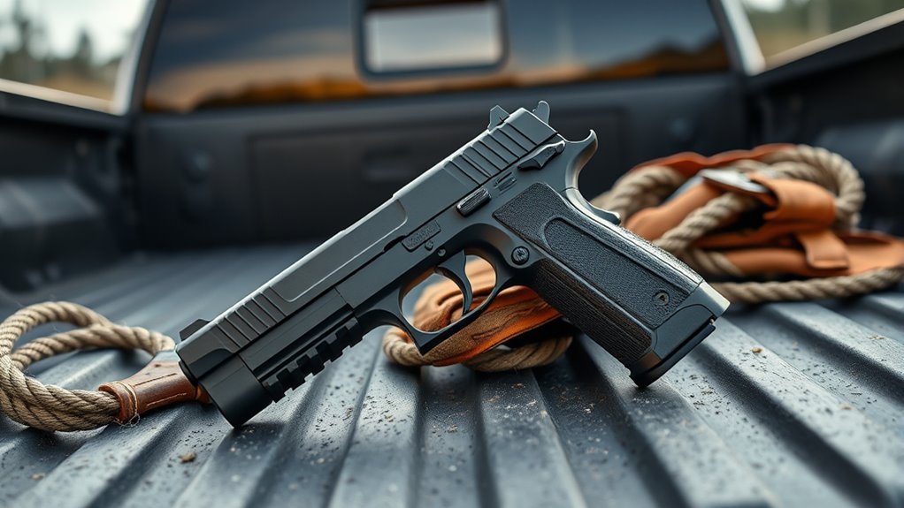 secure accessible truck pistol