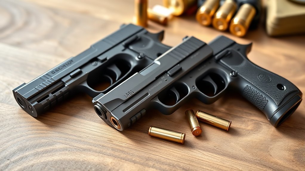 size reliability concealability comfort