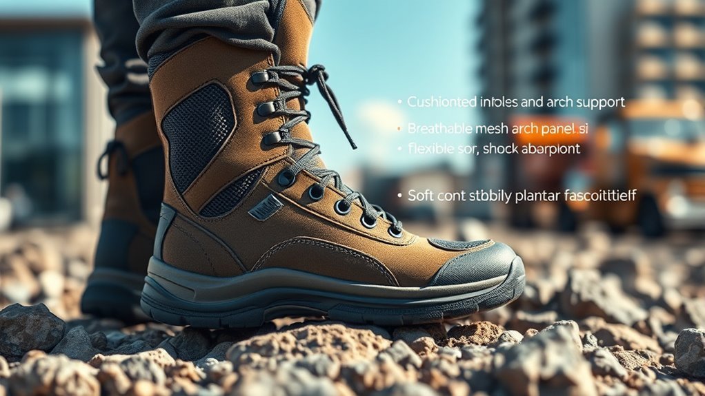 supportive comfortable breathable footwear