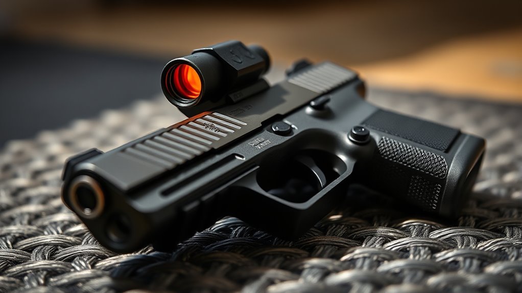 top duty pistol red dots