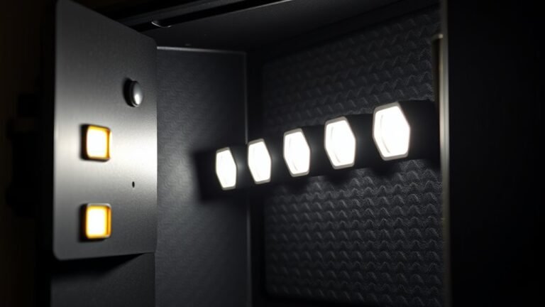 top magnetic gun safe lights