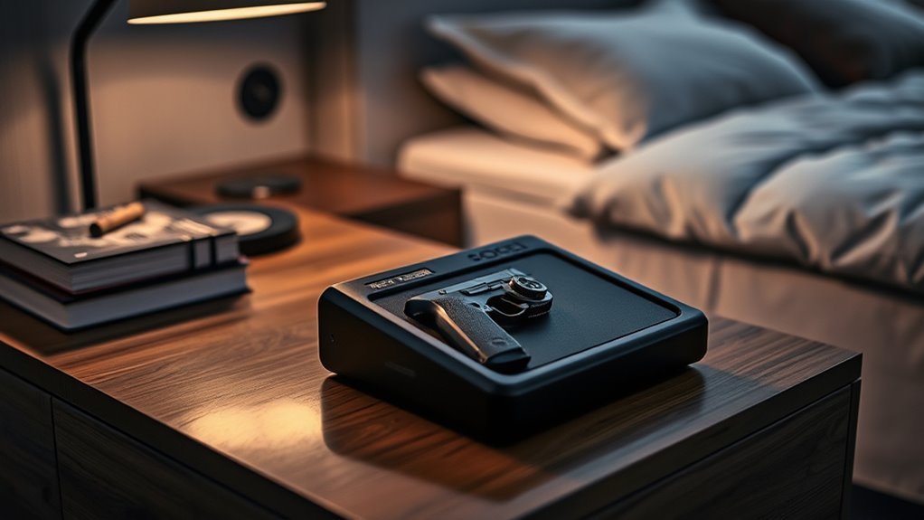 top nightstand pistol safes