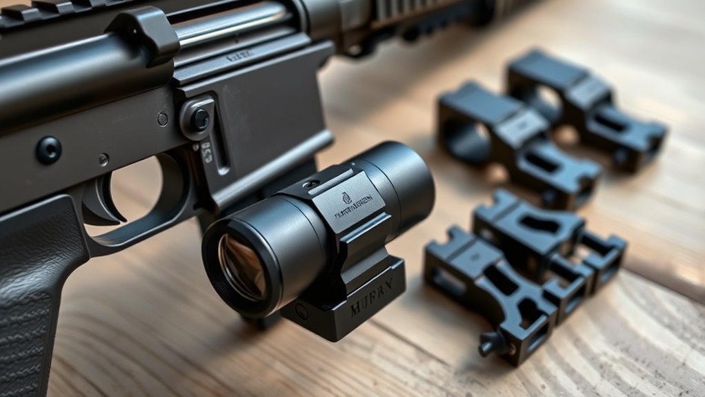 top offset flashlight mounts