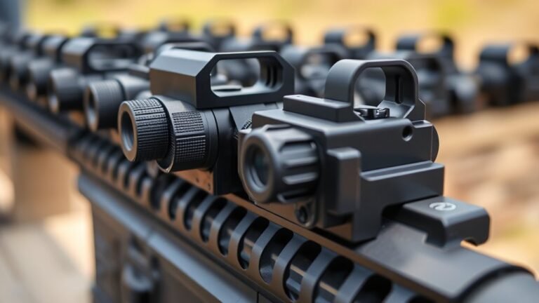 top picatinny flip up sights