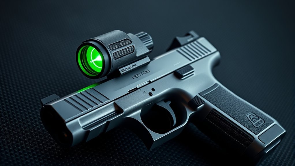 top pistol green dot sights