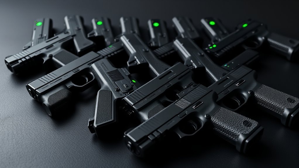 top pistol green dot sights