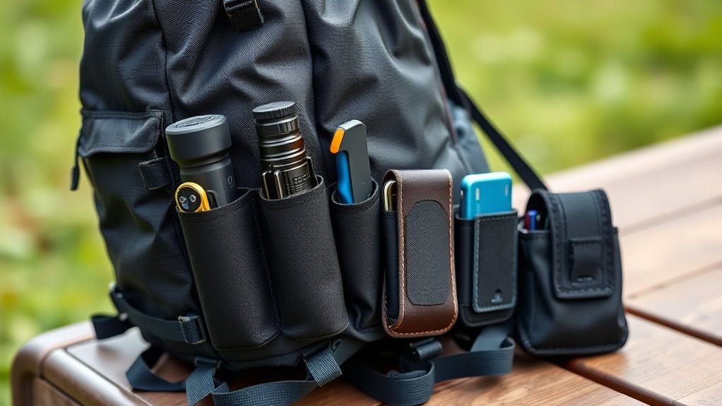 top velcro backpack holsters
